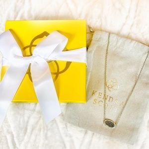 Kendra Scott | Pendant Necklace | Platinum Drusy